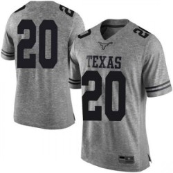 #20 Jericho Sims Longhorns Men Limited Stitch Jersey Gray