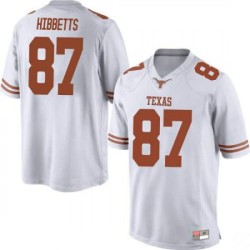 #87 Austin Hibbetts UT Men Game Official Jersey White