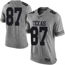 #87 Joshua Matthews Longhorns Men Limited High School Jersey Gray