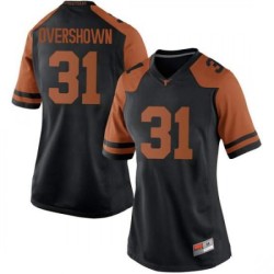 #31 DeMarvion Overshown University of Texas Women Game Official Jerseys Black