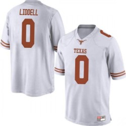 #0 Gerald Liddell University of Texas Men Game High School Jersey White