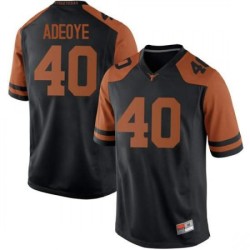 #40 Ayodele Adeoye UT Men Game University Jersey Black