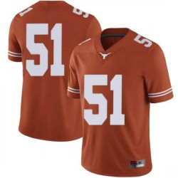 #51 Jakob Sell UT Men Limited NCAA Jerseys Orange