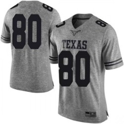 #80 Cade Brewer Longhorns Men Limited NCAA Jersey Gray