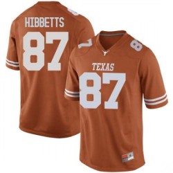 #87 Austin Hibbetts Texas Longhorns Men Game NCAA Jerseys Orange