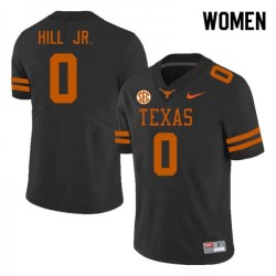 #0 Anthony Hill Jr. Texas Longhorns Women SEC Conference University Jersey Black