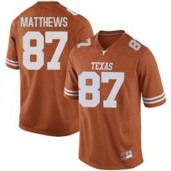 #87 Joshua Matthews Texas Longhorns Men Game College Jerseys Orange