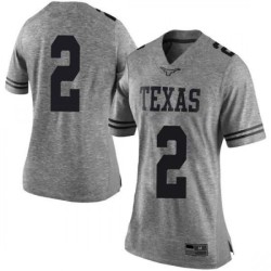 #2 Matt Coleman III Longhorns Women Limited University Jerseys Gray