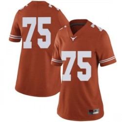 #75 Junior Angilau University of Texas Women Limited Stitch Jerseys Orange