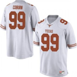 #99 Keondre Coburn UT Men Game Stitched Jerseys White