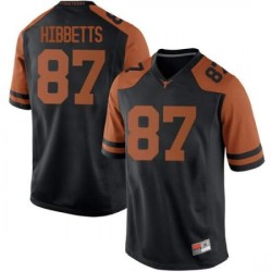 #87 Austin Hibbetts University of Texas Men Replica Stitch Jersey Black